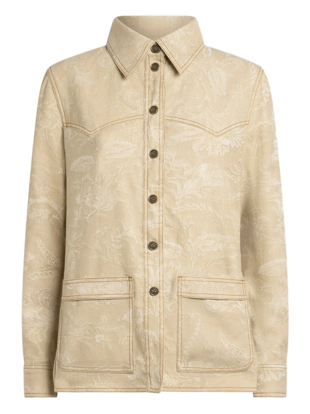 ETRO - Veste à fleurs en jacquard