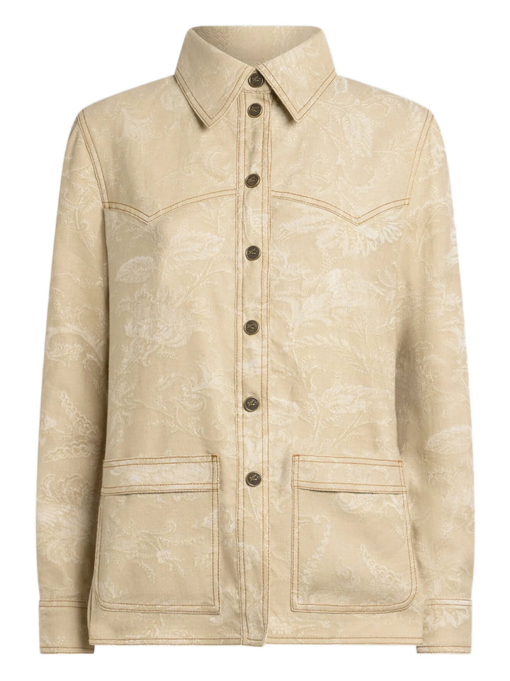 ETRO - Veste à fleurs en jacquard