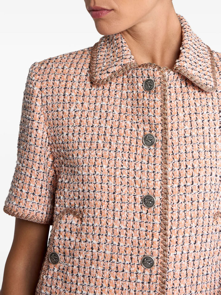 ETRO - Veste en tweed à carreaux