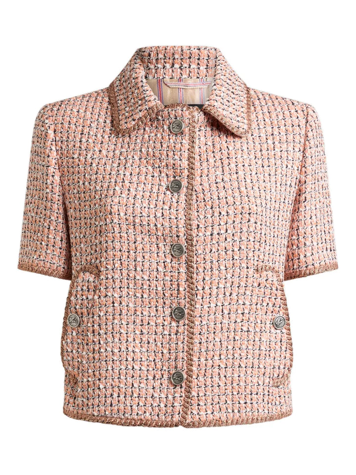 ETRO - Veste en tweed à carreaux