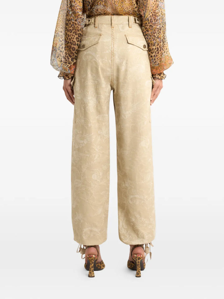 ETRO - Pantalon à fleurs en jacquard