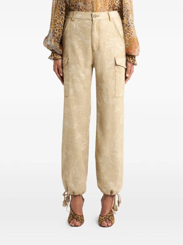 ETRO - Pantalon à fleurs en jacquard