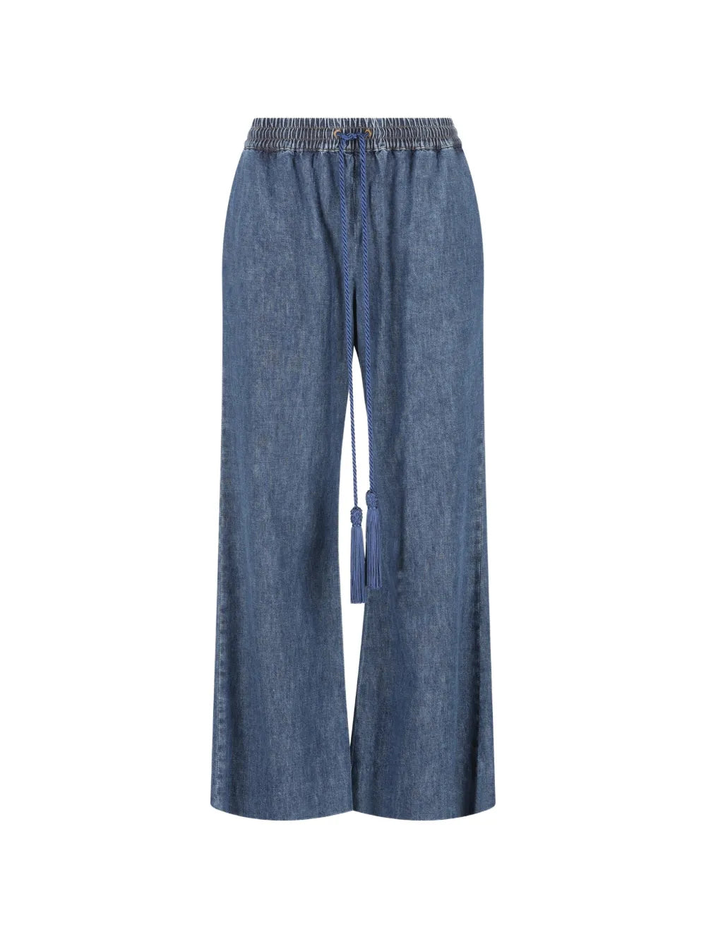 VALENTINO - Jean ample à détail de pompon