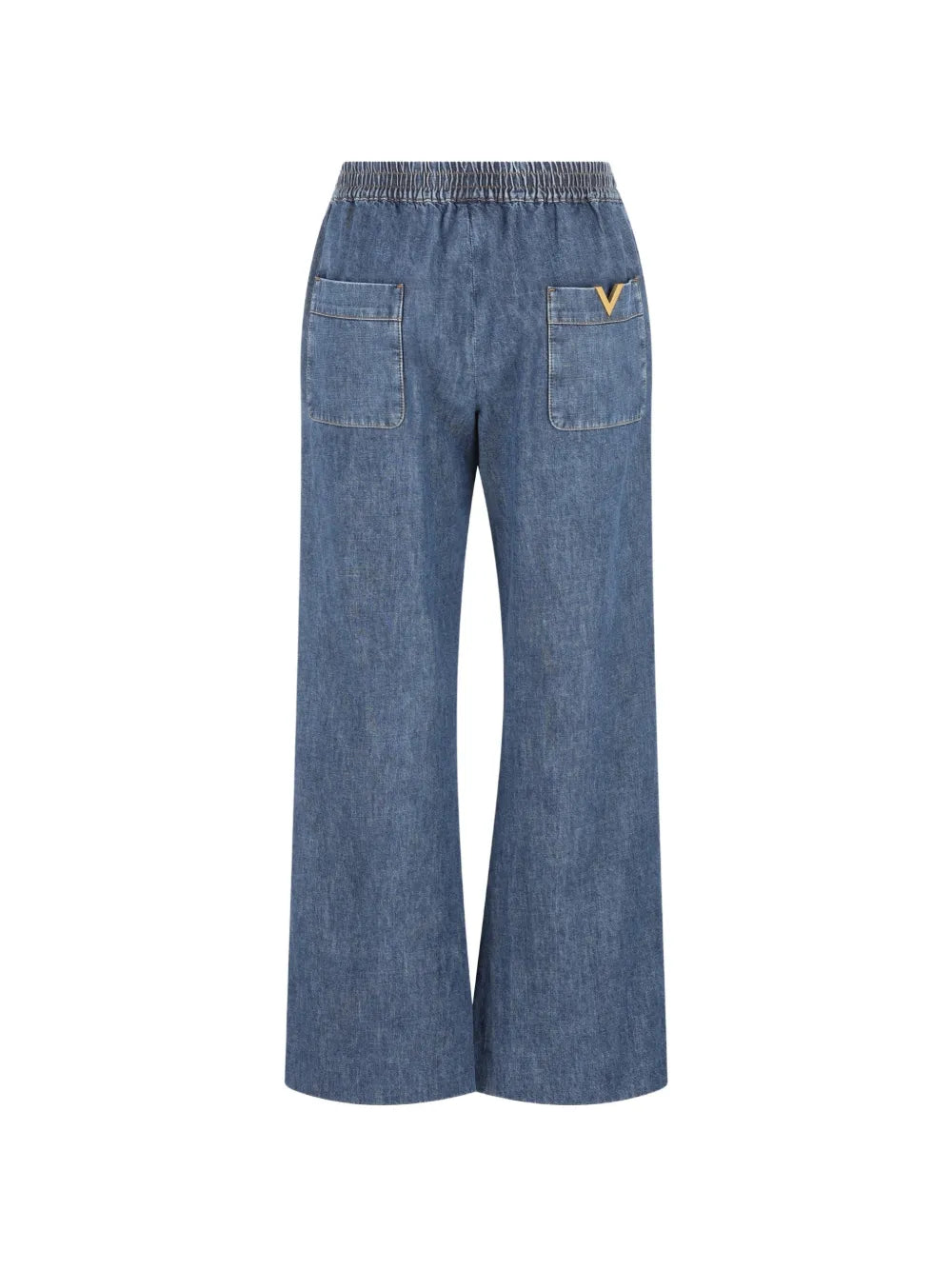 VALENTINO - Jean ample à détail de pompon
