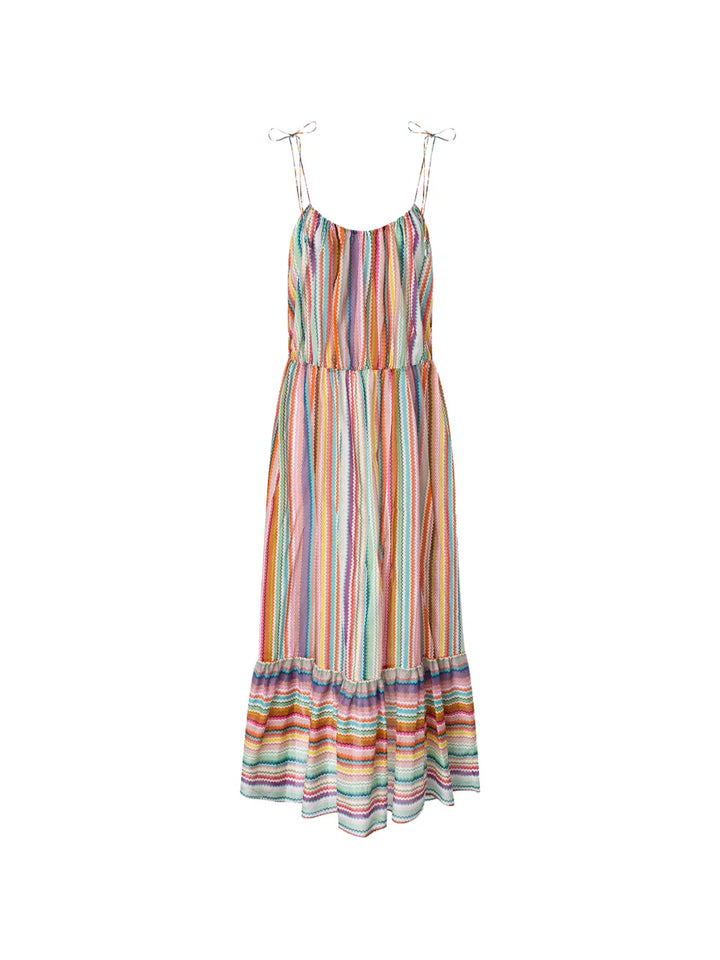 MISSONI - Robe longue sans manches à motif zig-zag