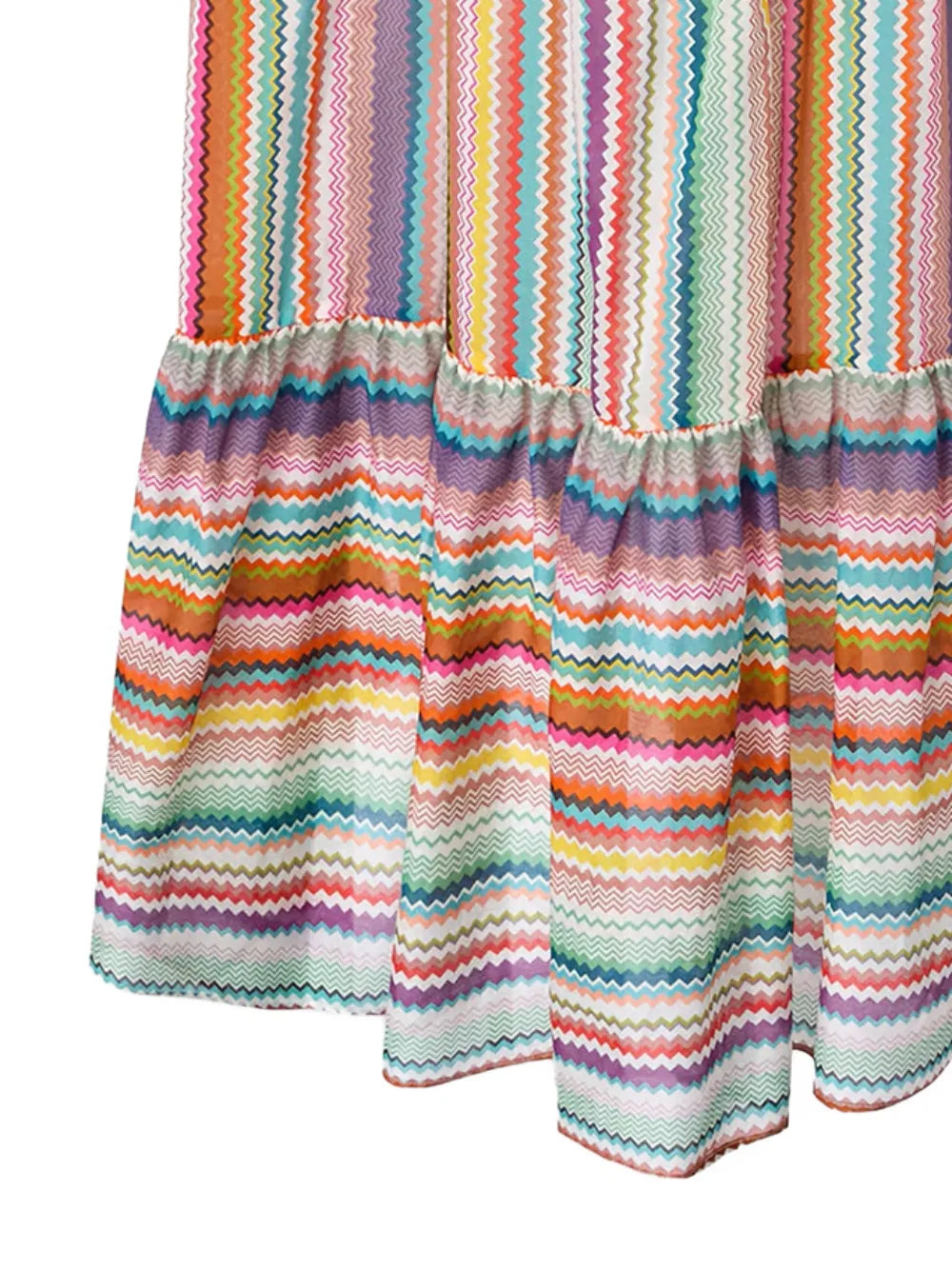 MISSONI - Robe longue sans manches à motif zig-zag