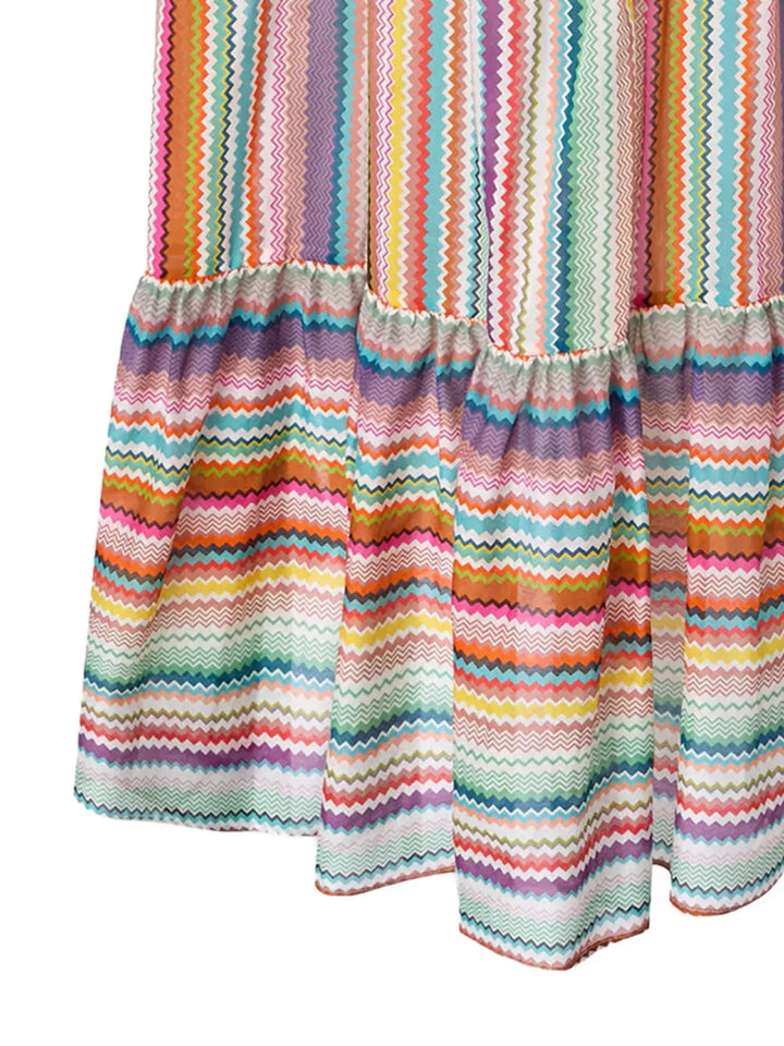 MISSONI - Robe longue sans manches à motif zig-zag