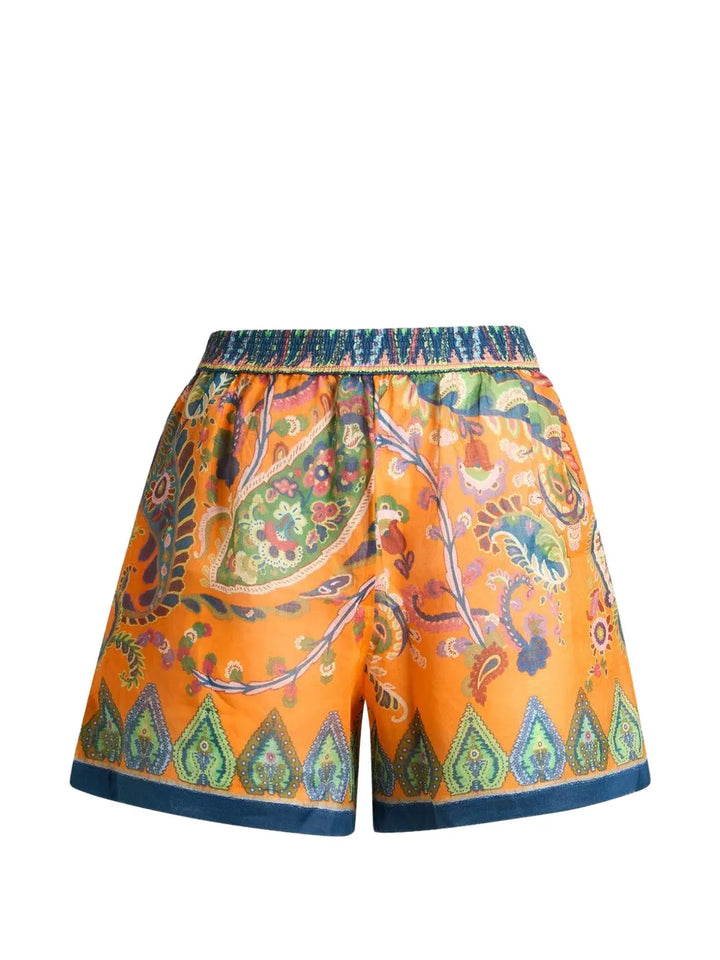 ETRO - Short imprimé à lien de resserrage