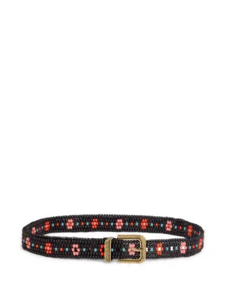 ETRO - Ceinture à fleurs ornée de perles