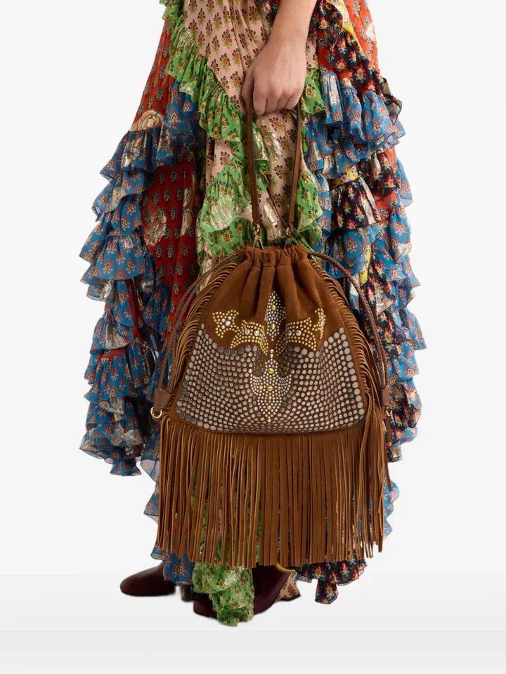 ETRO - Sac cabas Kalispera médium à franges