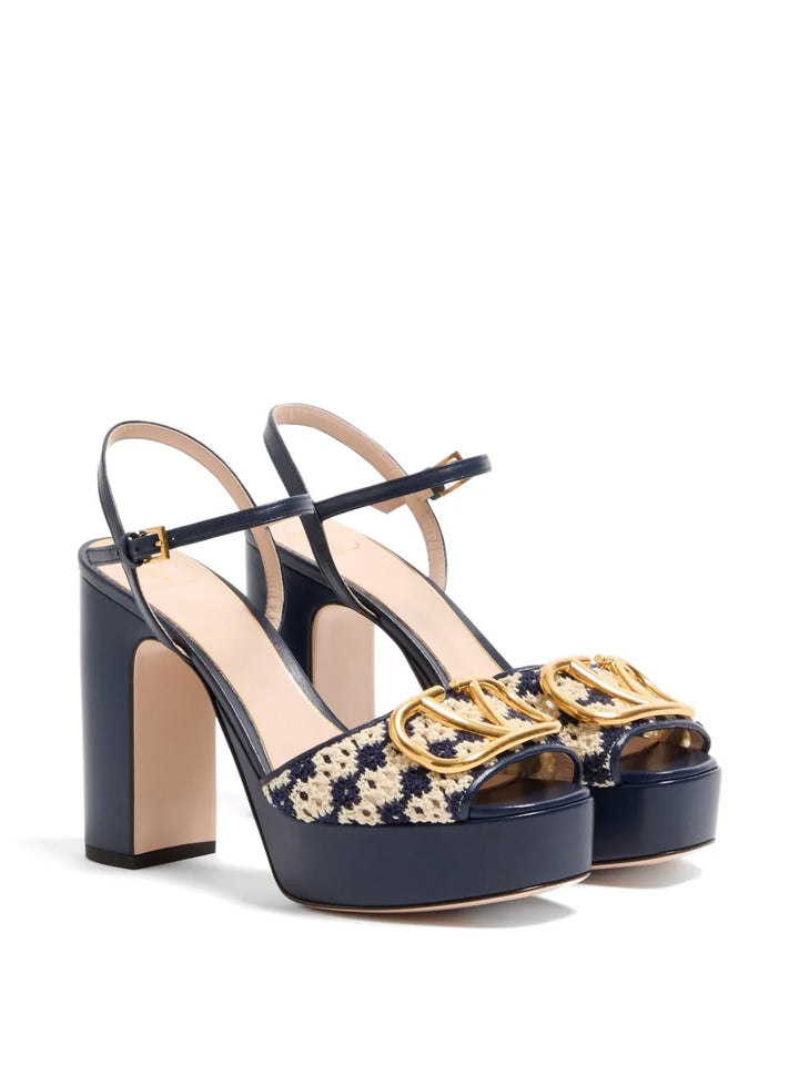 VALENTINO - sandales à semelle plateforme 115 mm VLogo Signature