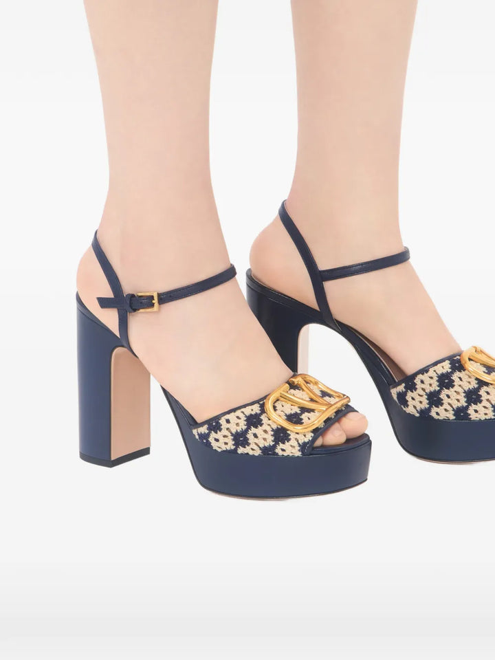 VALENTINO - sandales à semelle plateforme 115 mm VLogo Signature