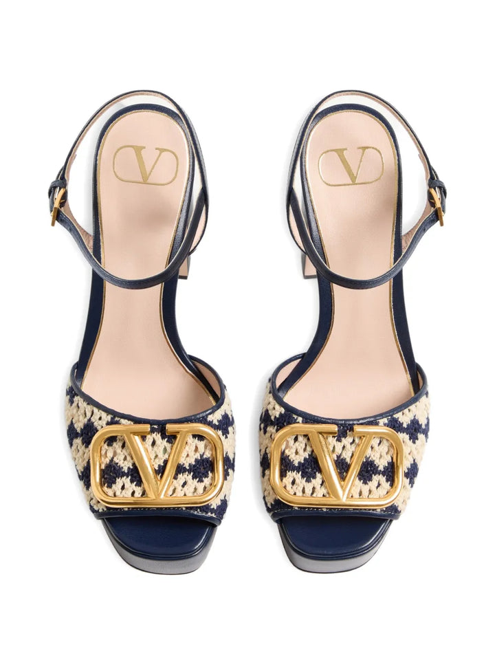 VALENTINO - sandales à semelle plateforme 115 mm VLogo Signature