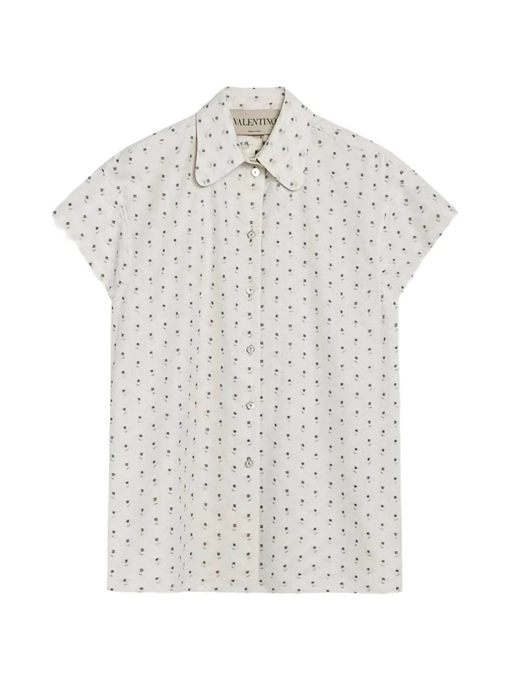 VALENTINO - Chemise boutonnée en coton à col