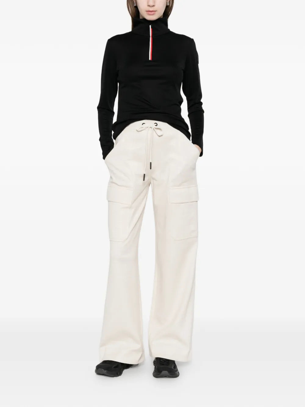 MONCLER - Pantalon fuselé à lien de resserrage