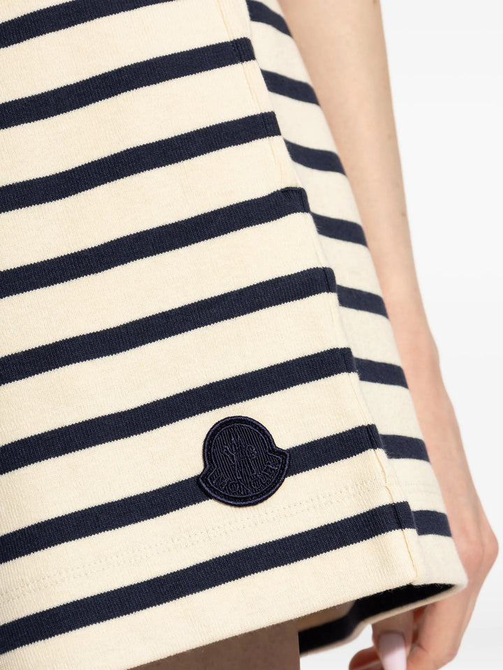 MONCLER - Short rayé à lien de resserrage