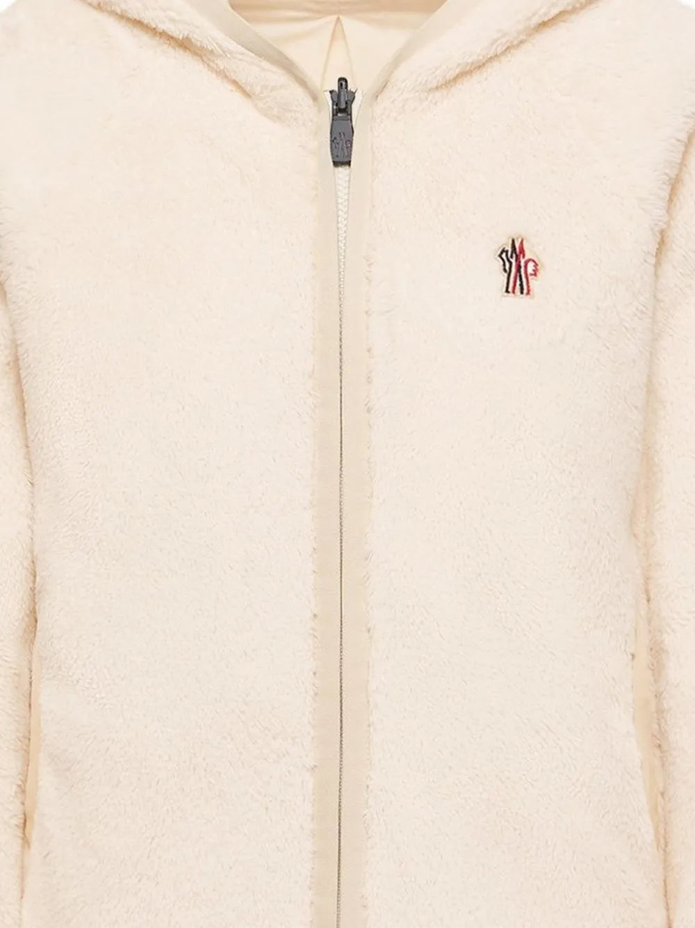 MONCLER - Veste zippée réversible à capuche en Polartec