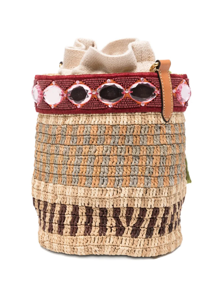 VALENTINO - petit sac seau Valentino Garavani à broderies