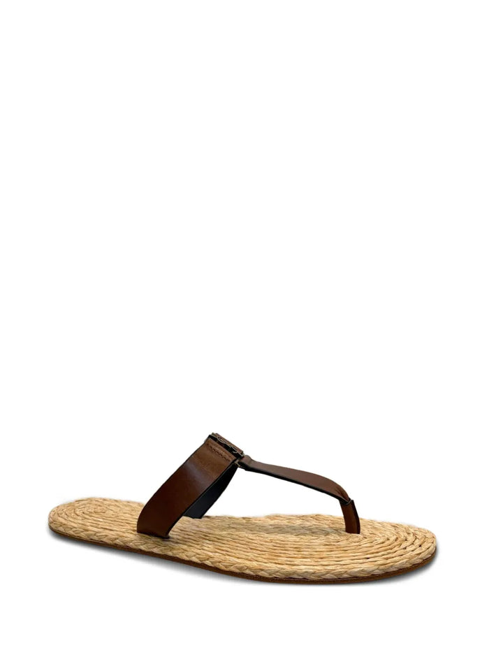 SAINT LAURENT - Babylone leather sandals