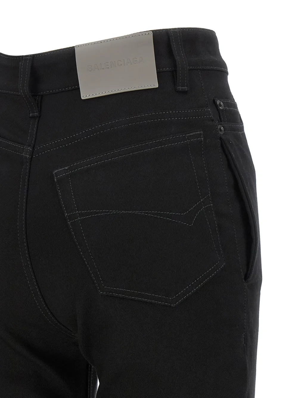 BALENCIAGA - High-waisted pressed-crease jeans
