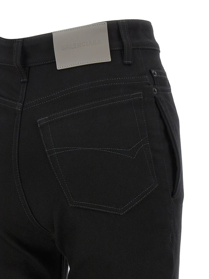 BALENCIAGA - High-waisted pressed-crease jeans