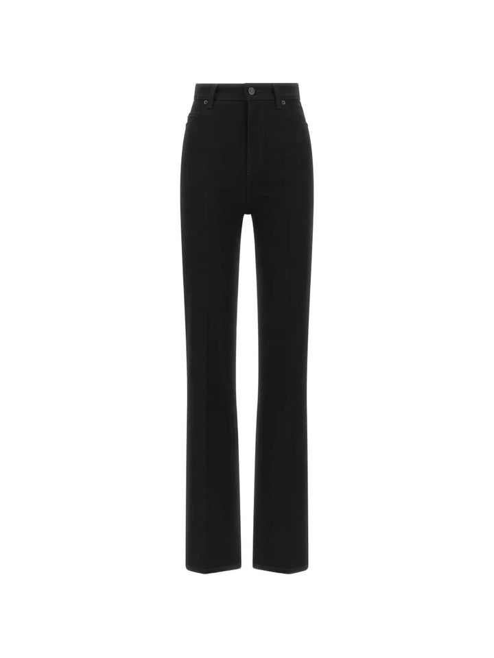 BALENCIAGA - High-waisted pressed-crease jeans