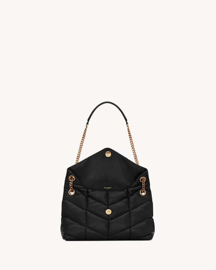 SAINT LAURENT - Puffer small en cuir d'agneau