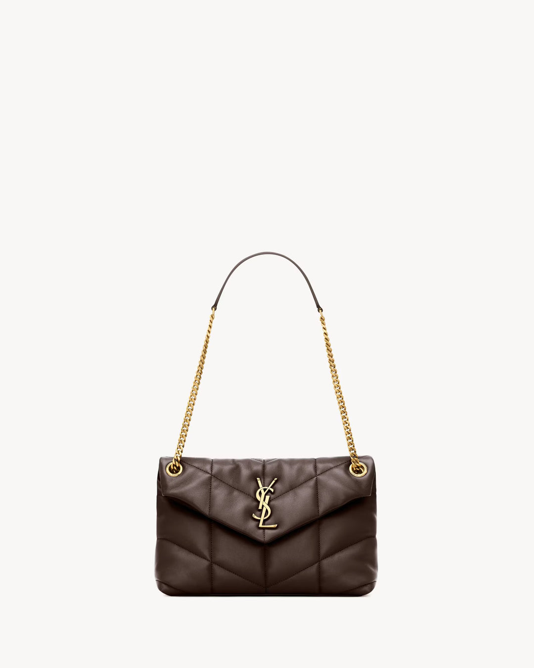 SAINT LAURENT - PUFFER SMALL en cuir d'agneau