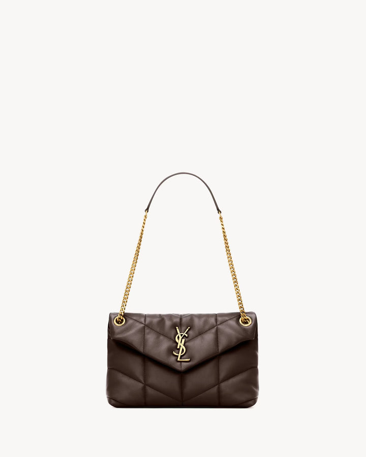 SAINT LAURENT - PUFFER SMALL en cuir d'agneau