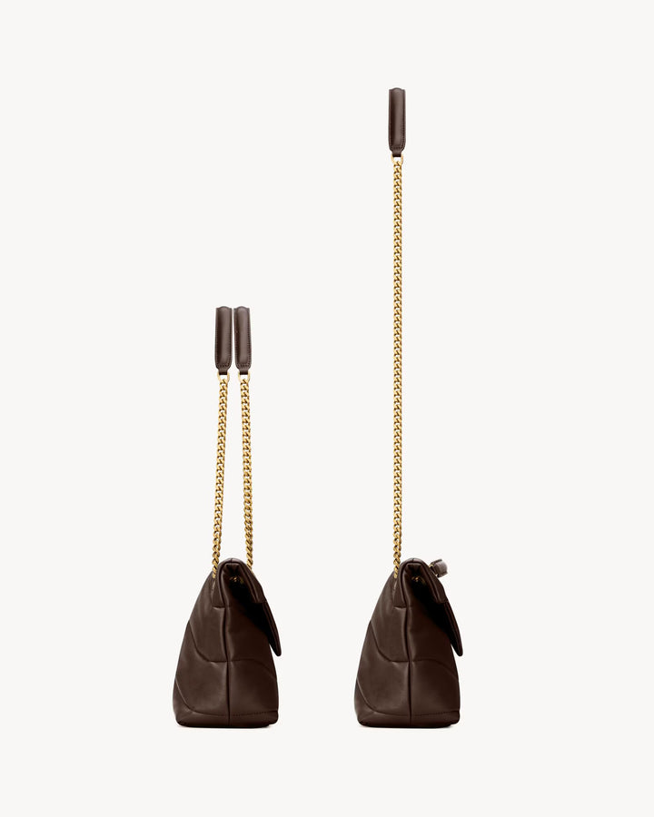 SAINT LAURENT - PUFFER SMALL en cuir d'agneau
