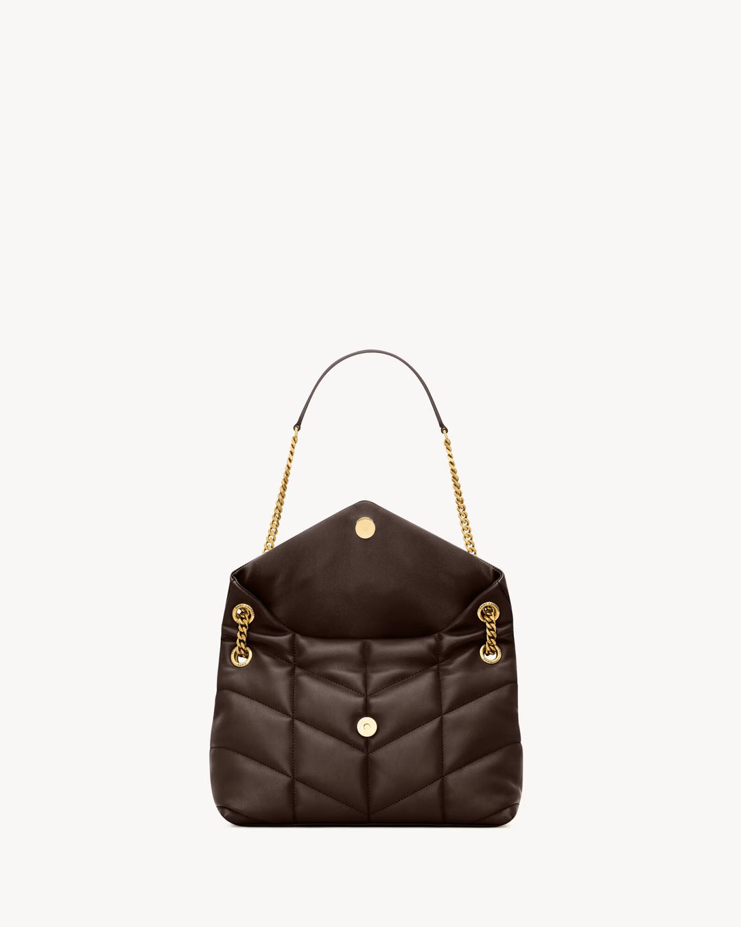 SAINT LAURENT - PUFFER SMALL en cuir d'agneau