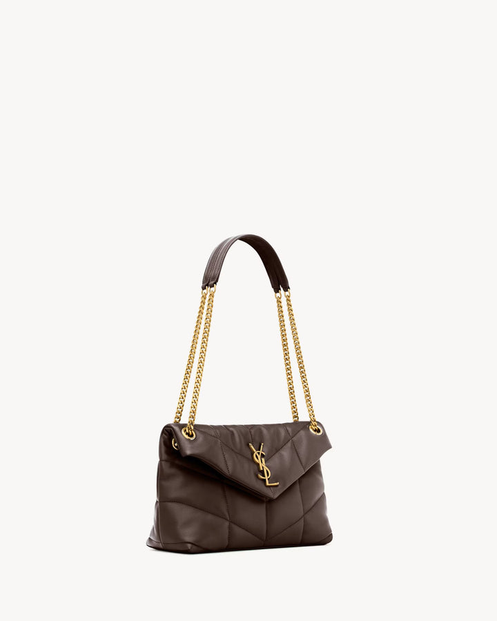 SAINT LAURENT - PUFFER SMALL en cuir d'agneau
