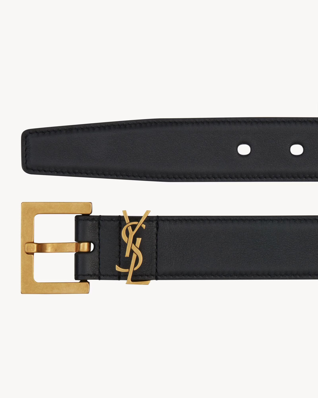 SAINT LAURENT - CASSANDRE CEINTURE en cuir lisse