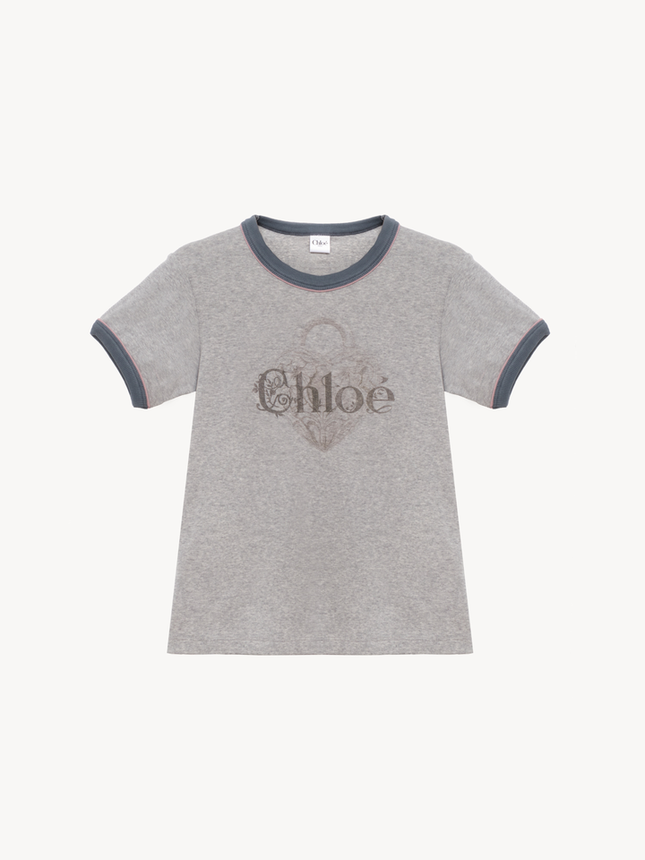 CHLOE - T-shirt ajusté en jersey de coton à logo