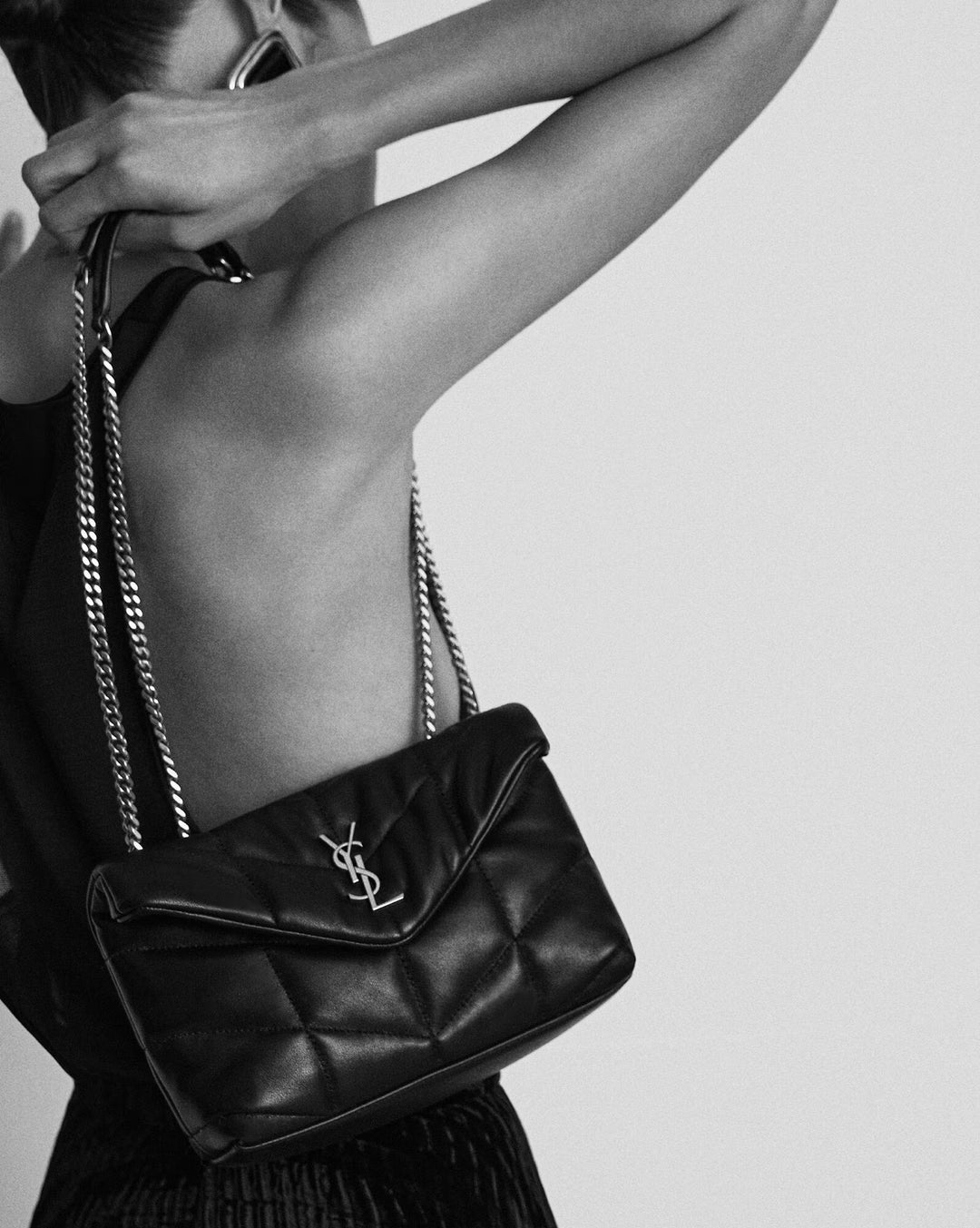 SAINT LAURENT - Puffer toy en cuir d'agneau