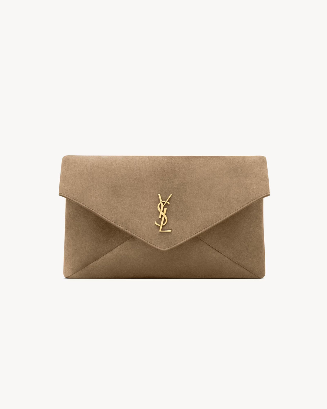SAINT LAURENT - CASSANDRE grande pochette enveloppe en suède