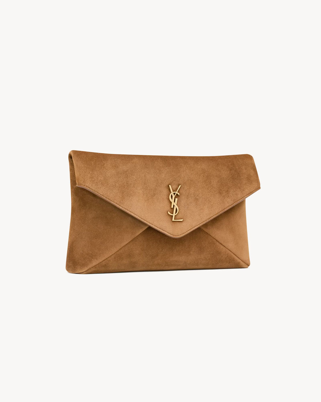 SAINT LAURENT - CASSANDRE grande pochette enveloppe en suède