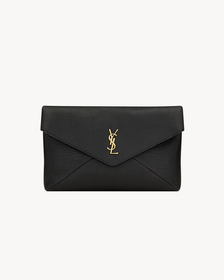 SAINT LAURENT- CASSANDRE grande pochette enveloppe en cuir d’agneau