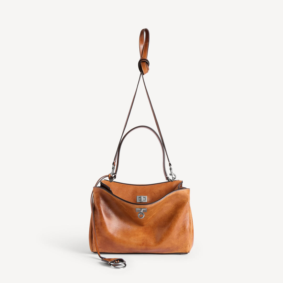 BALENCIAGA - Rodeo Handbag Small in Tan Cowboy