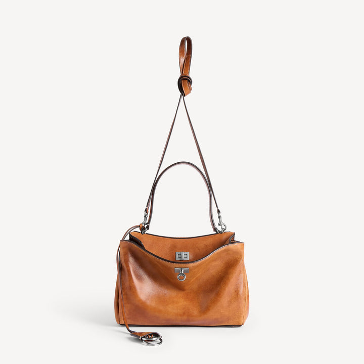 BALENCIAGA - Rodeo Handbag Small in Tan Cowboy