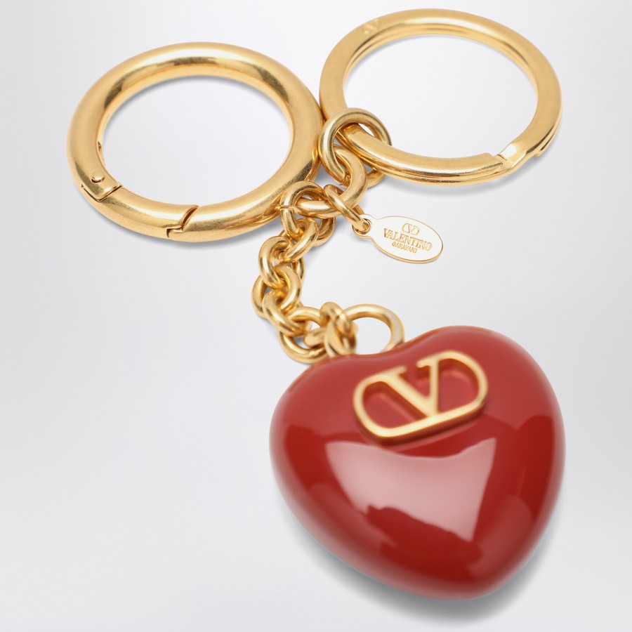 VALENTINO - Porte-clés charm Coeur