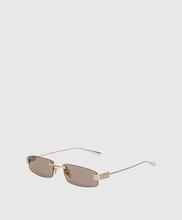 BALENCIAGA - Women's Gossip Rectangle S Sunglasses in Light