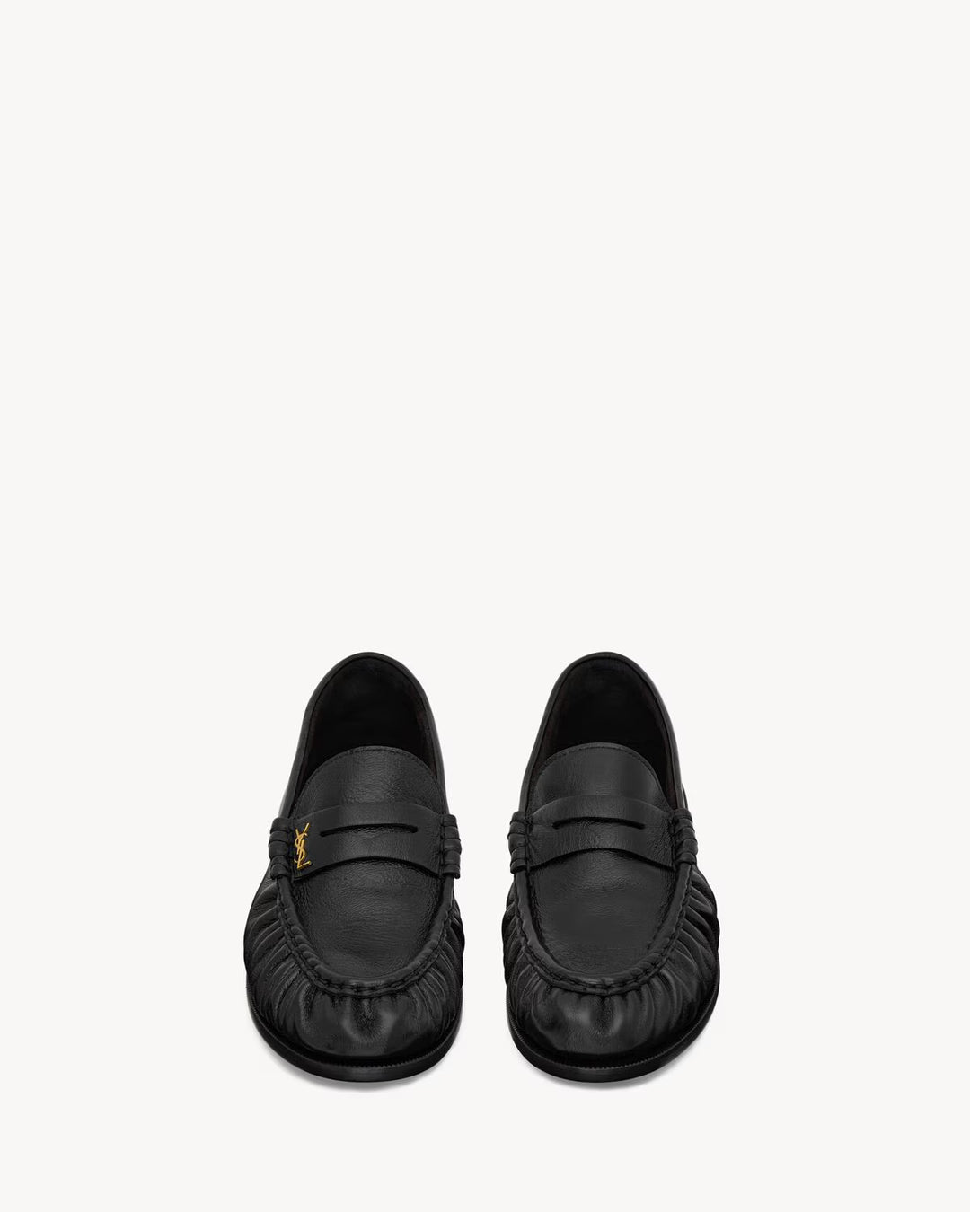 SAINT LAURENT LE LOAFER supple mocassins en cuir brillant