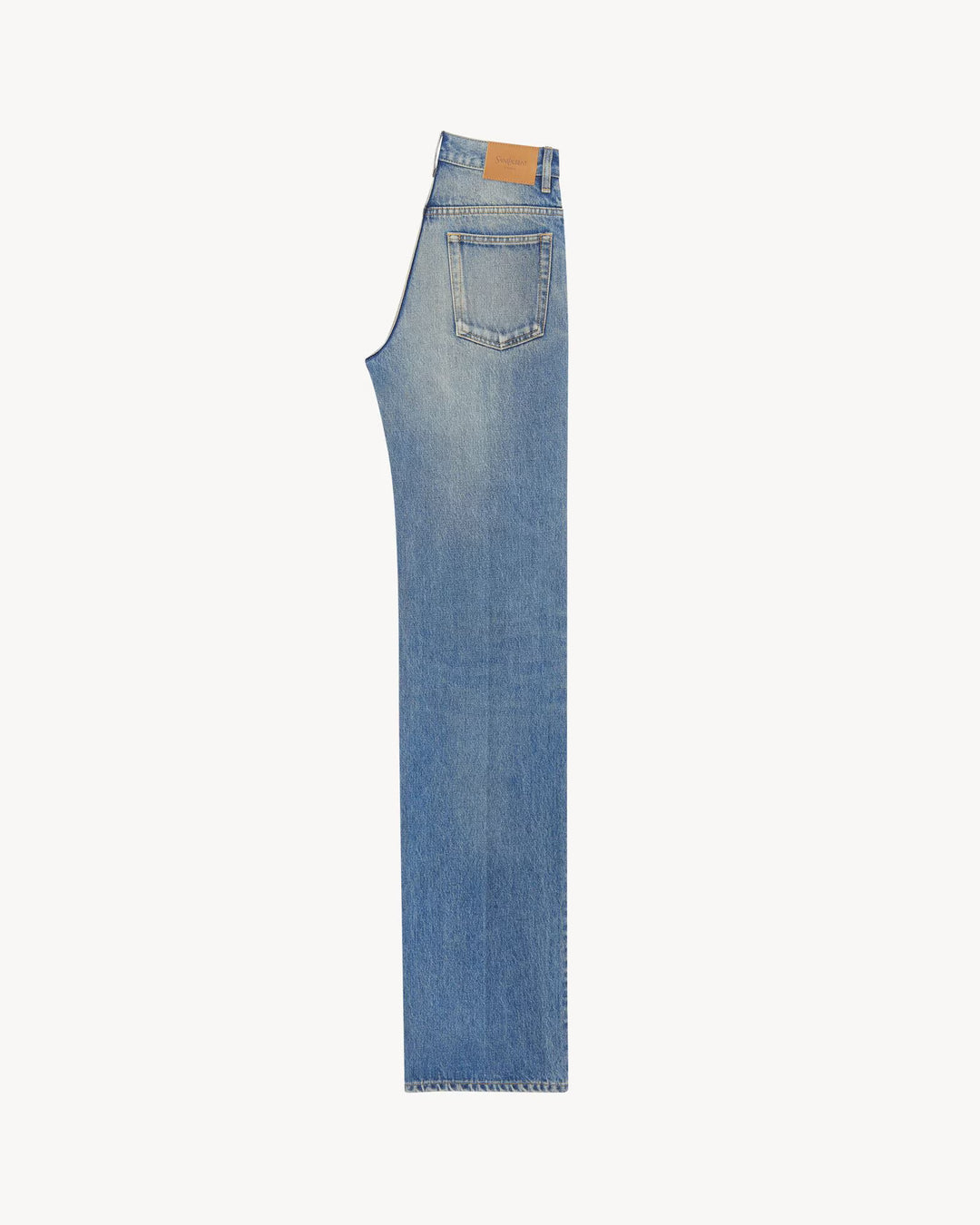 SAINT LAURENT - YVES jean évasé en denim midi blue