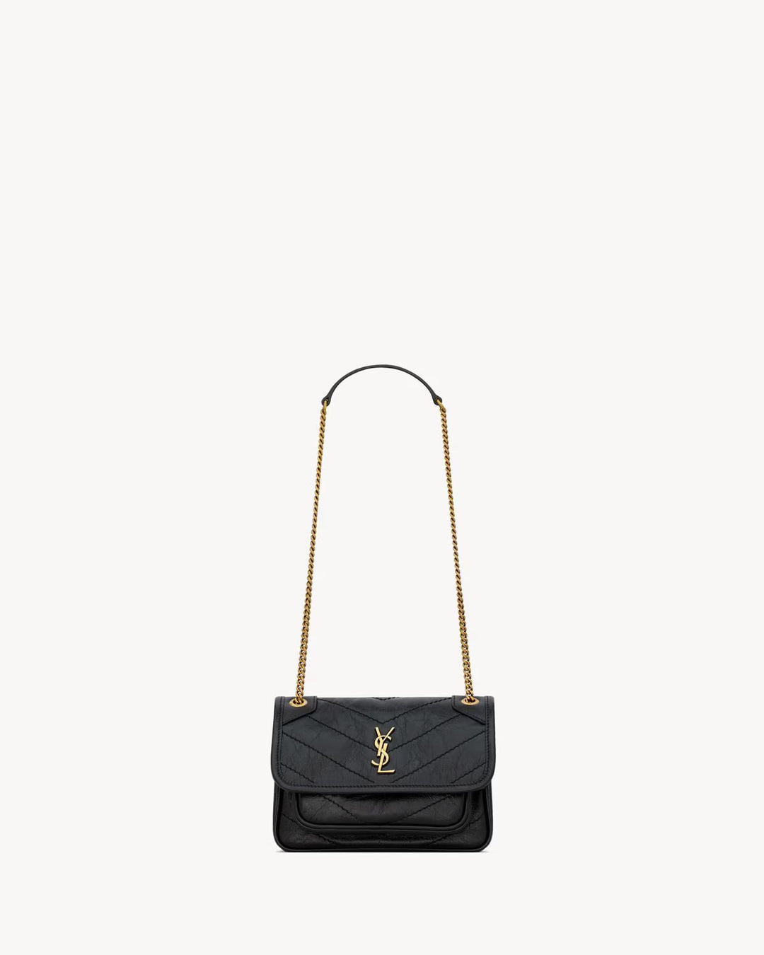SAINT LAURENT NIKI mini en cuir vintage