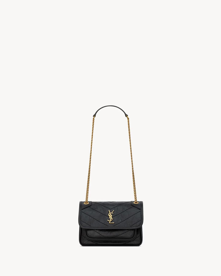 SAINT LAURENT NIKI mini en cuir vintage