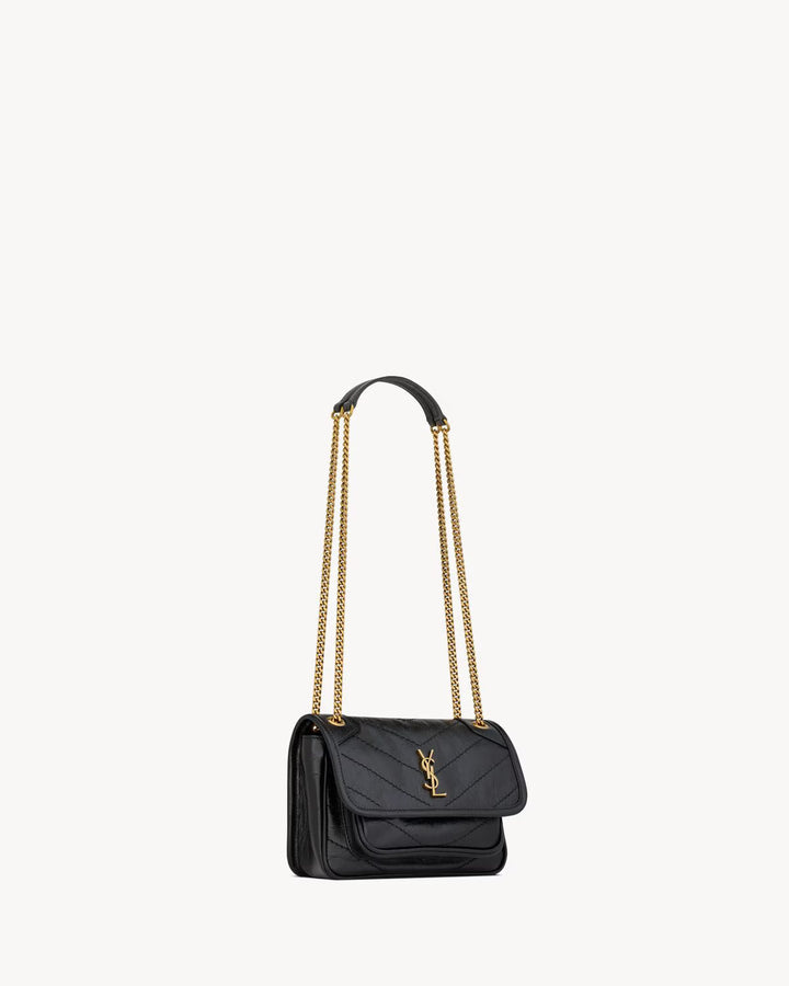 SAINT LAURENT NIKI mini en cuir vintage