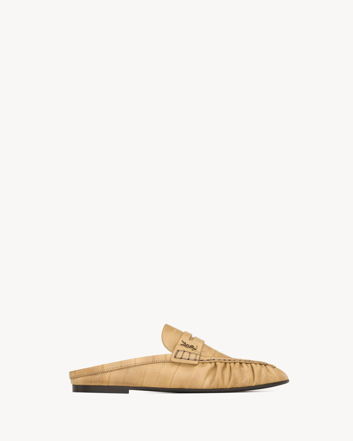 SAINT LAURENT - LE LOAFER mules en cuir d’anguille