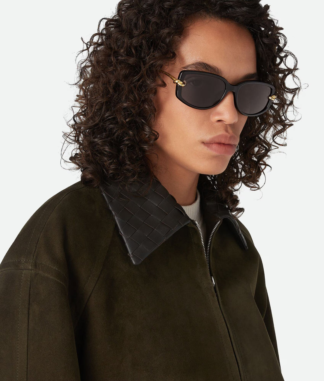 BOTTEGA VENETA - Lunettes de soleil rectangulaires Knot