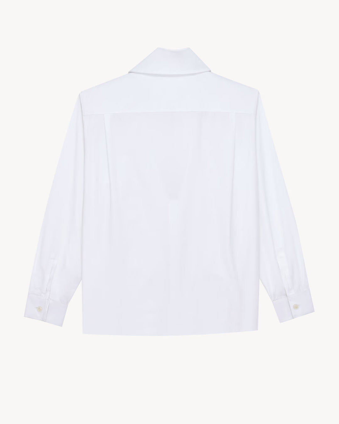 SAINT LAURENT - Chemise à lavallière en popeline de coton
